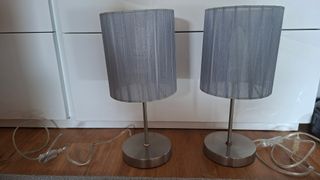 Candeeiros de quarto em tecido e metal
