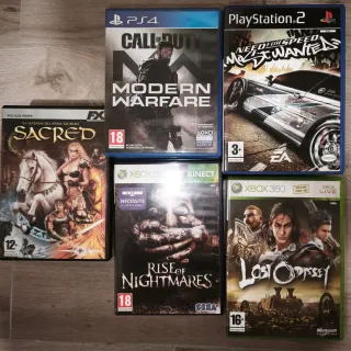 Lote Videojuegos PS4, PS2, Xbox 360 y pc