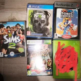 Lote Videojuegos PS4, PS2, Xbox 360 y pc