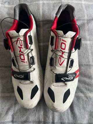Zapatillas Ciclismo Ekoi Strada Blancas