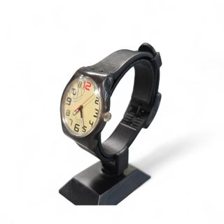 Orologi Swatch Snowpass 2007 con quadrante beige e cinturino in gomma