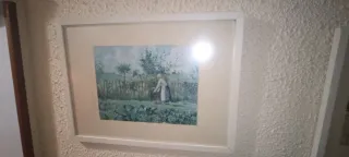 2 Cuadros Marcos Blancos Láminas