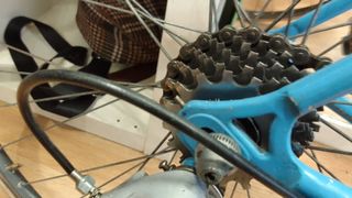 Bicicleta de carretera  azul