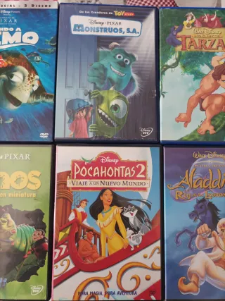 Lote 6 Películas Disney DVD (Español)