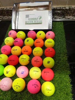 30 palline da golf miste colori assortiti