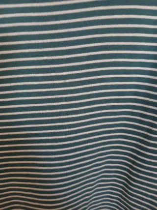 Camiseta rayas verde/blanco manga larga XL