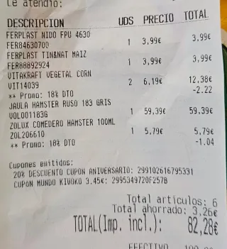 Jaula Hámster Totalmente nueva, con accesorios.