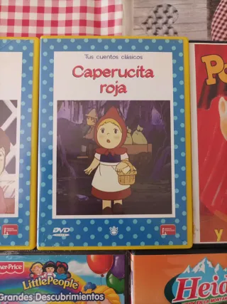 Lote 5 DVDs Infantiles Clásicos Cuentos