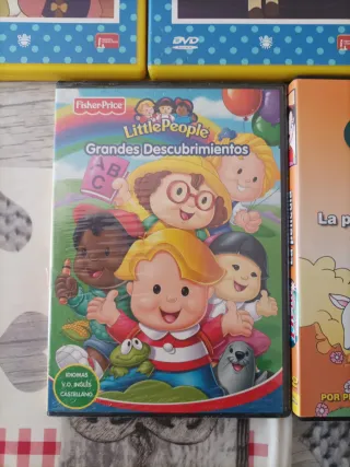 Lote 5 DVDs Infantiles Clásicos Cuentos