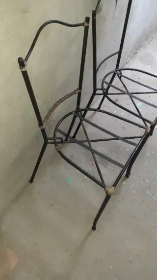 Estructuras silla forja ver fotos.precio unidad.