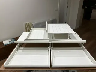3 Bandejas Zapatero IKEA KOMPLEMENT + Raíles