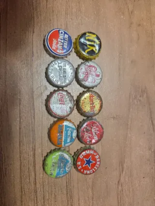 Lote 10 Chapas Refrescos Vintage