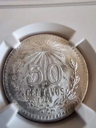 STATI UNITI MESSICANI - 50 Centavos - Anno 1944.