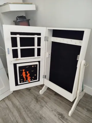 Joyero Espejo Blanco