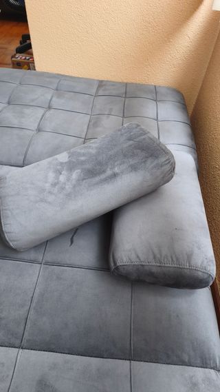 Sofá chaise longue gris
