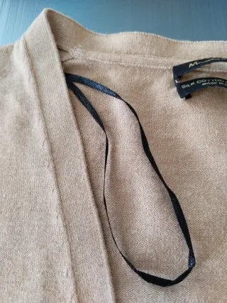 Cárdigan Massimo Dutti Cachemira Seda Algodón S