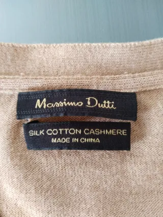 Cárdigan Massimo Dutti Cachemira Seda Algodón S