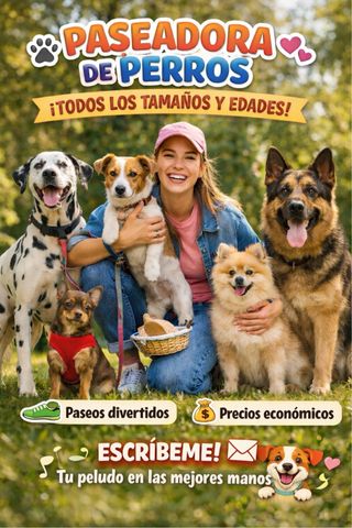 Paseadora de perros!