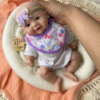Bebé Reborn Silicona Platino Sólida 30 cm - Erika