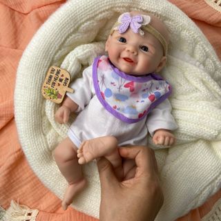 Bebé Reborn Silicona Platino Sólida 30 cm - Erika