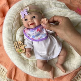 Bebé Reborn Silicona Platino Sólida 30 cm - Erika