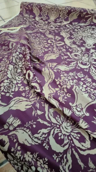 Tela Fallera Damasco Morado 6m
