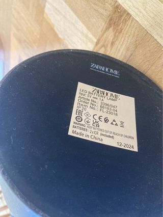 Lámpara de pie inalambrica Zara Home