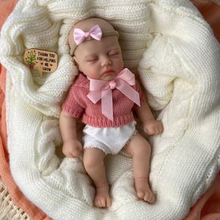 Bebé Reborn Silicona Platino Sólida 30 cm - Mara