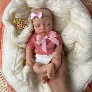 Bebé Reborn Silicona Platino Sólida 30 cm - Mara