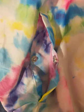 Giubbino estivo bambina fantasia tie-dye