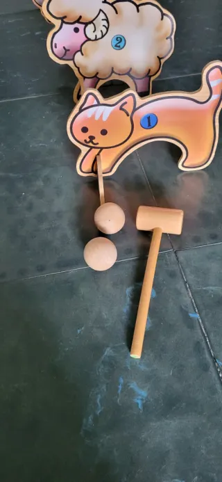 Juego de croquet infantil de madera