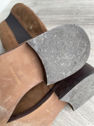 Botas de piel camperas marrones