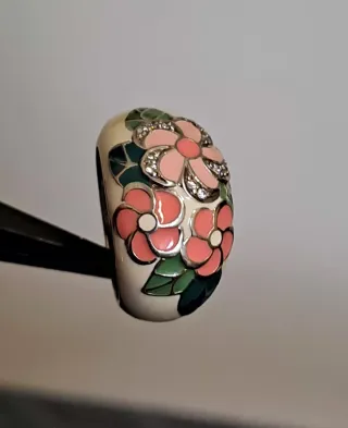 Anello Argento Tema Floreale Una Storia Tg 18