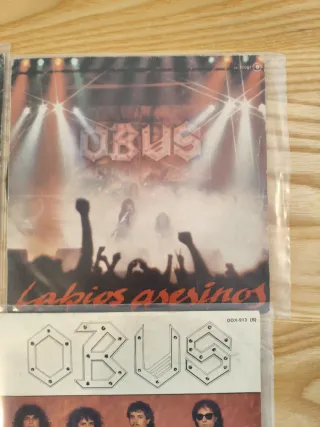 LOTE 5 SINGLES OBUS CHAPA DISCOS ROCK HEAVY POWER