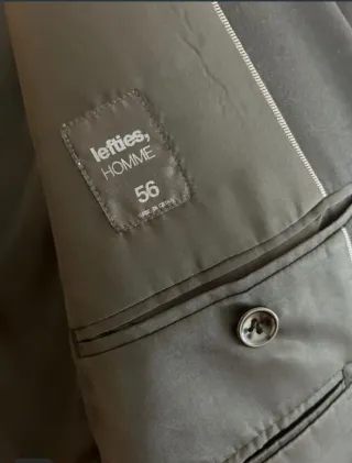 Americana color negro Lefties Hombre Talla 56