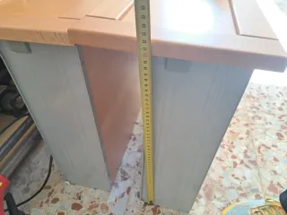 Cajones de cocina madera y metal