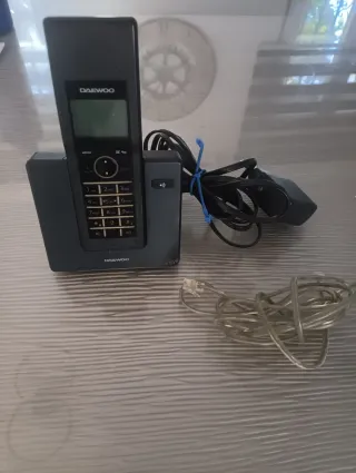 Teléfono inalámbrico Daewoo negro