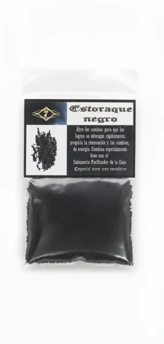 Sahumerio Estoraque Negro