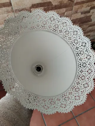 Lámpara colgante metálica blanca Ikea