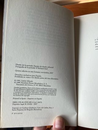 LIBROS DE ISABEL ALLENDE