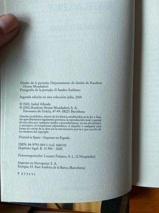 LIBROS DE ISABEL ALLENDE