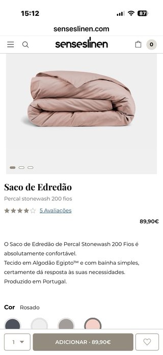Capa de edredon 100% algodão com 2 travesseiros
