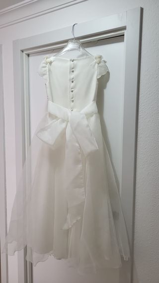 Vestido de Comunión Tizzas Blanco Talla 115