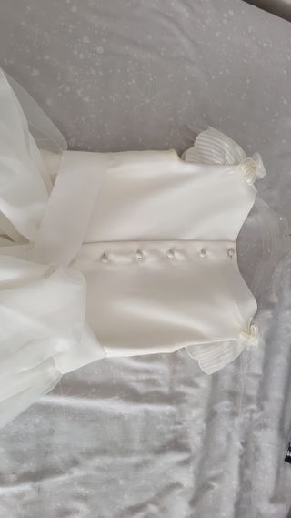 Vestido de Comunión Tizzas Blanco Talla 115