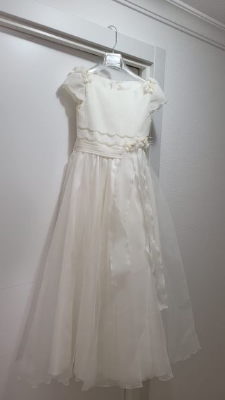 Vestido de Comunión Tizzas Blanco Talla 115