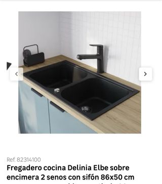 Fregadero cocina Delinia Elba 2 senos