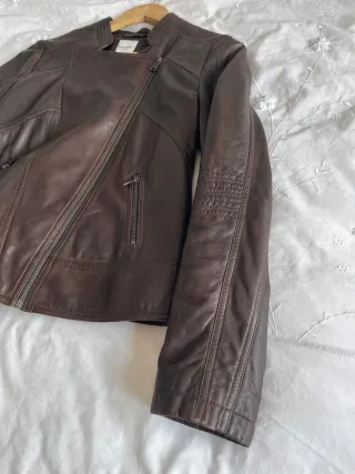 Chaqueta Piel TAIFUN Talla M Marrón