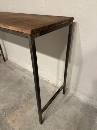 Consola / escritorio madera y hierro