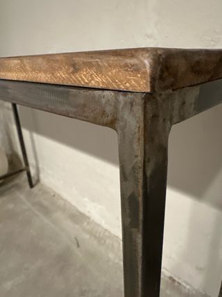 Consola / escritorio madera y hierro