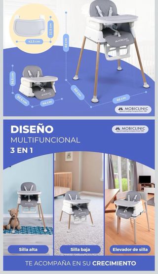 Trona Mobiclinic Evolutiva 3 en 1(6-36 meses-15kg)